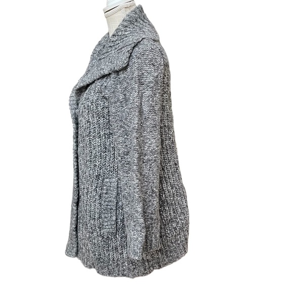 Jones New York Wool Blend Chunky Knit Medium Length Cardigan Sweater Size: L - Picture 3 of 11